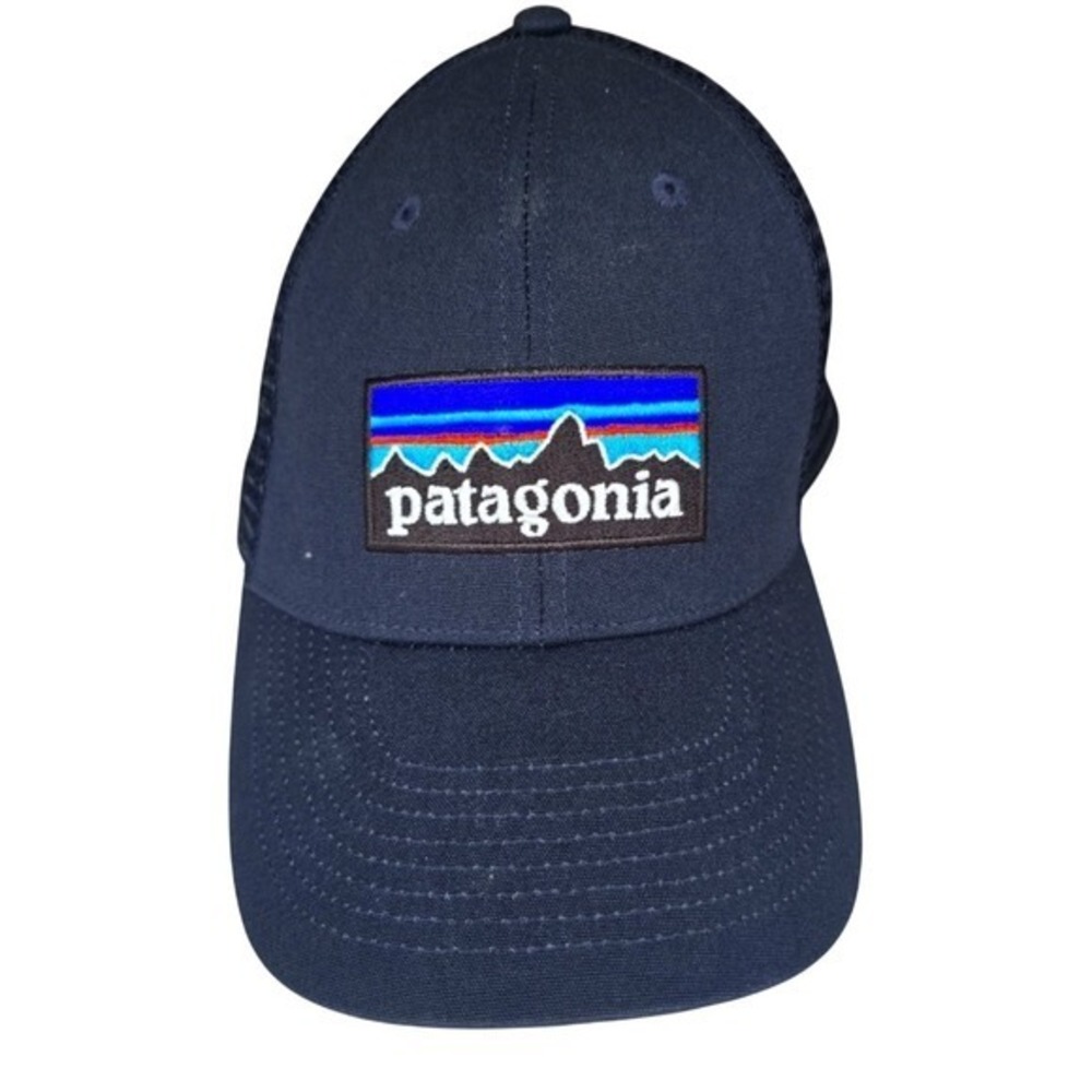 Patagonia‎ P-6 Logo LoPro Trucker Hat Navy Blue Snapback Cap